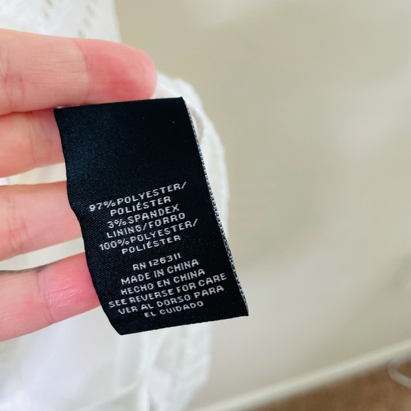 Ronni Nicole White Bias Lace Dress 14 B2 - Picture 7 of 9